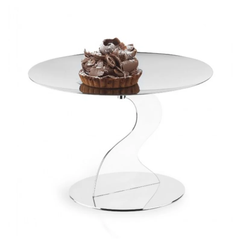 Polished Stand 1 Flat Plate - Dia: 20 cm H: 15 cm Polished Stand 1 Flat Plate - Dia: 20 cm H: 15 cm