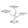 Polished Stand 3 Flat Plates - 63 x 20 cm H: 33 cm