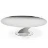 Polished Stand 1 Flat Plate - Dia: 45 cm H: 13 cm