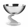 Polished Stand With Punch Bowl - Dia: 28 cm H: 25 cm