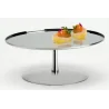 Polished Stand With 1 Plate - Dia: 30 cm H: 8 cm