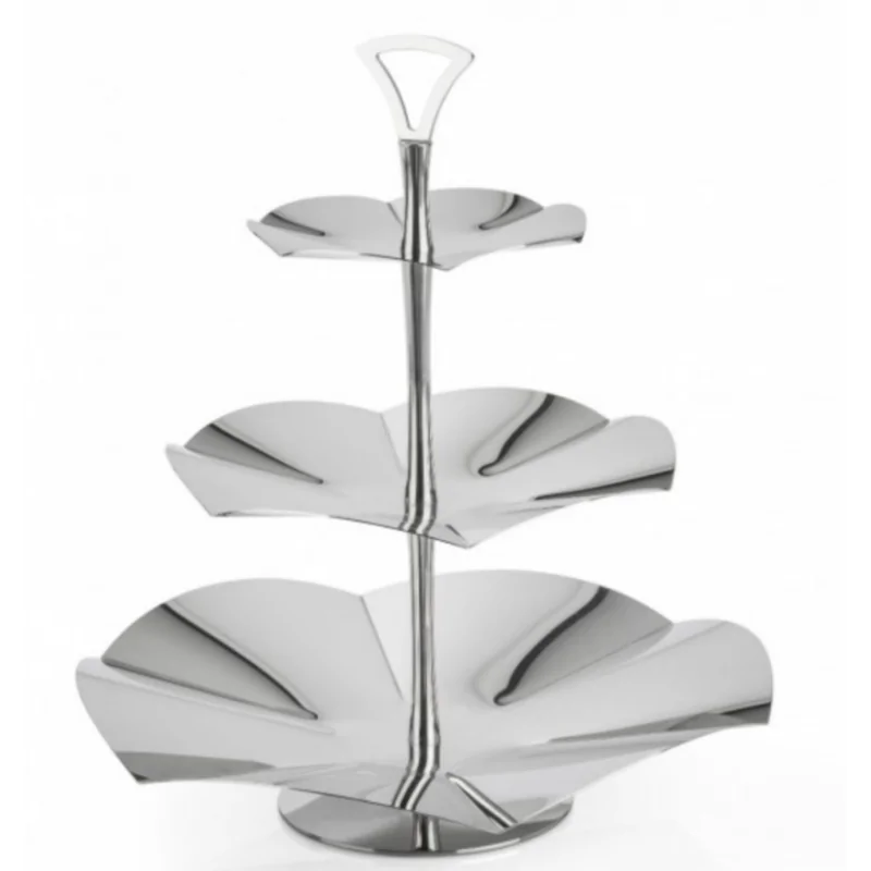 Polished 3 Levels Stand (Plate Thickness 1Mm) - Dia: 43 cm H: 48 cm Polished 3 Levels Stand (Plate Thickness 1Mm) - Dia: 43 cm H: 48 cm