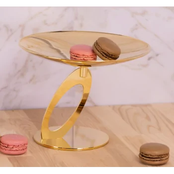 Gold Stand - Dia: 20 cm H: 15 cm