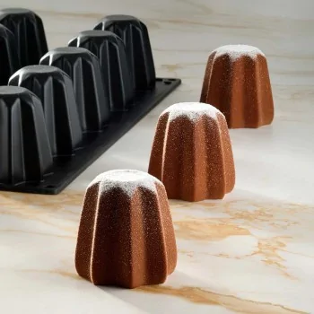 Pavoflex Professional Single Portion Silicone Mold - Pandoro by Vincenzo Tiri - 0 mm x 65 mm x 65 h mm - 15 cavity - 120ml