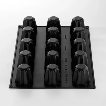 Pavoflex Professional Single Portion Silicone Mold - Pandoro by Vincenzo Tiri - 0 mm x 65 mm x 65 h mm - 15 cavity - 120ml