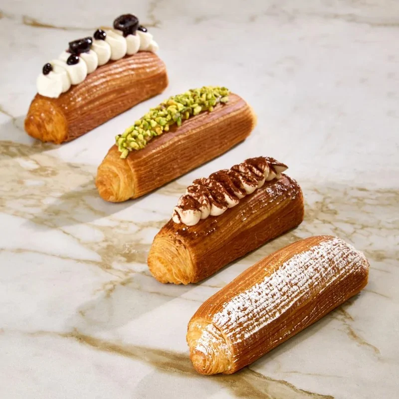 Pavoni Italia Stainless Steel Single Portion Puff Pastry Mould Kit - 380 mm x 33 mm x h 30 mm Pavoni Italia Stainless Steel Single Portion Puff Pastry Mould Kit - 380 mm x 33 mm x h 30 mm