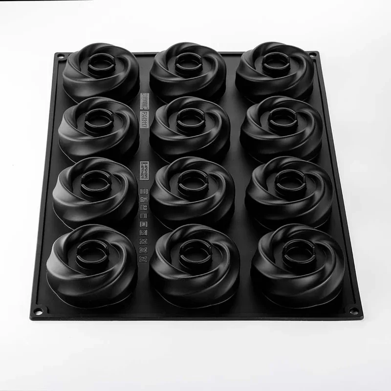 Pavoflex Professional Single Portion Silicone Mold - Karma by Francesco Boccia - ø 80 mm x 30 h mm - 12 cavity - 120ml Pavoflex Professional Single Portion Silicone Mold - Karma by Francesco Boccia - ø 80 mm x 30 h mm - 12 cavity - 120ml