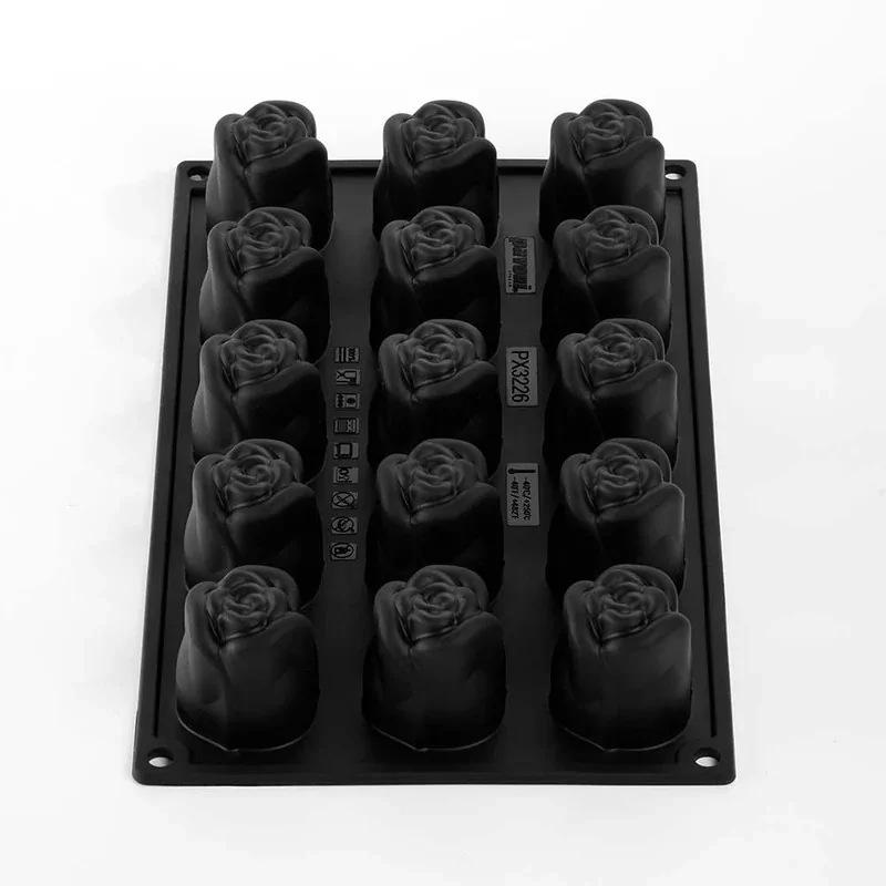 Pavoni Italia Professional Single Portion Silicone Mold - Romance40time by Antonio Bachour - Ø 40 × h 45 mm - 15 cavity - 40 ml Pavoni Italia Professional Single Portion Silicone Mold - Romance40time by Antonio Bachour - Ø 40 × h 45 mm - 15 cavity - 40 ml