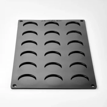 Pavoflex Professional Mini Portion Silicone Mold - Mini Macaron Kit - ø 40 mm x 25 h mm - 18 cavity - 30ml