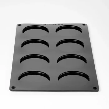 Pavoflex Professional Single Portion Silicone Mold - Mono Macaron Kit - ø 70 mm x 35 h mm - 8 cavity - 110ml