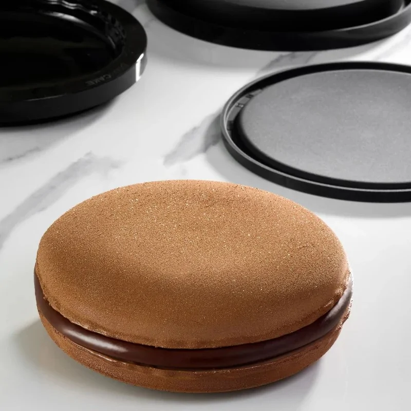 Pavoni Italia Professional Entremet Silicone Mold - Macaron Cake Kit - Ø mm x 185 mm × h 45 mm - 1000 ml Pavoni Italia Professional Entremet Silicone Mold - Macaron Cake Kit - Ø mm x 185 mm × h 45 mm - 1000 ml