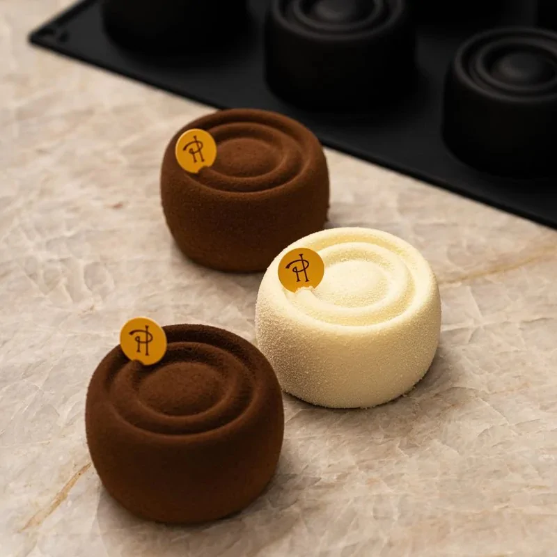 Pavoflex Professional Single Portion Silicone Mold - Aura by Pierre Hermé - ø 70 mm x 40 h mm - 12 cavity - 140ml Pavoflex Professional Single Portion Silicone Mold - Aura by Pierre Hermé - ø 70 mm x 40 h mm - 12 cavity - 140ml