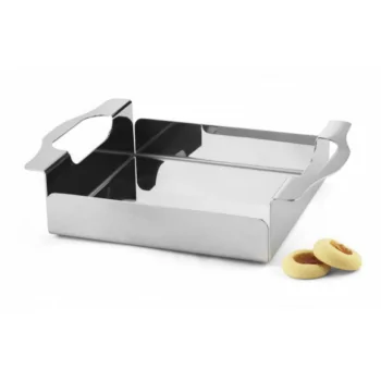 Polished Basket - 28 x 20 cm H: 6.5 cm