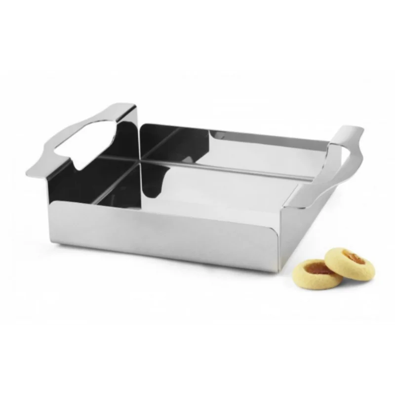 Polished Basket - 28 x 20 cm H: 6.5 cm Polished Basket - 28 x 20 cm H: 6.5 cm