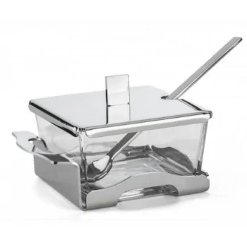 Polished Sugar/ Cheese Holder - 11 x 9 cm H: 7 cm