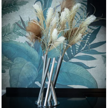 Polished Flower Vase - 23 x 17.5 cm H: 34 cm