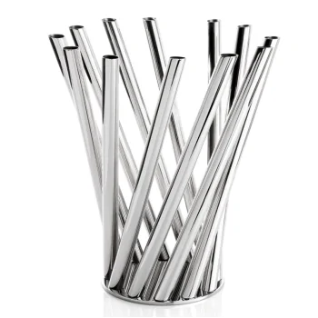 Polished Fruit Basket - Dia: 31 cm H: 34 cm