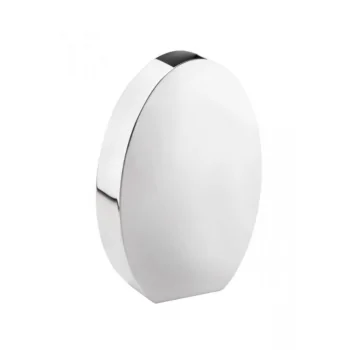 Gold Oval Vertical Vase - 19 x 6.5 cm H: 28 cm