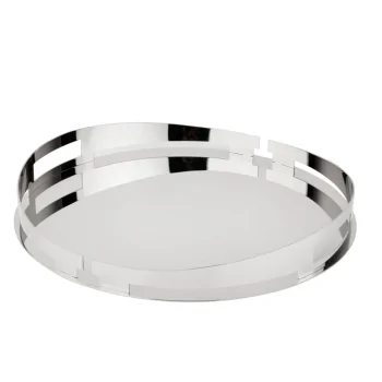 Polished Round Tray - Dia: 35 cm H: 4.5 cm