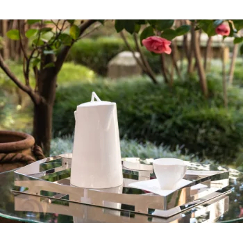 Polished Rectangular Tray - 39 x 28 cm H: 5 cm