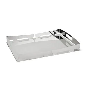 Polished Rectangular Tray - 39 x 28 cm H: 5 cm