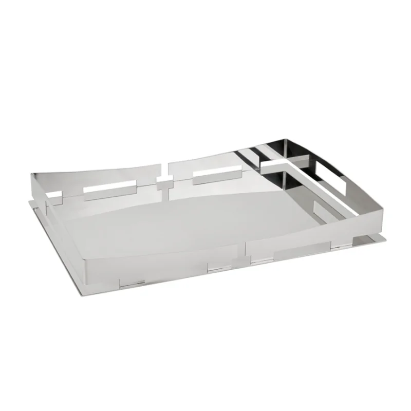 Polished Rectangular Tray - 39 x 28 cm H: 5 cm