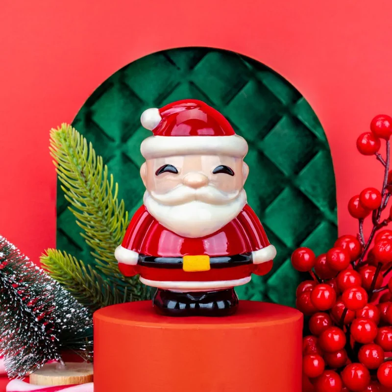 Professional Polycarbonate Klaus Christmas Chocolate Mold - 85 mm x 62 mm x h 110 mm - 90gr - 8 Cavity -Pack of 2