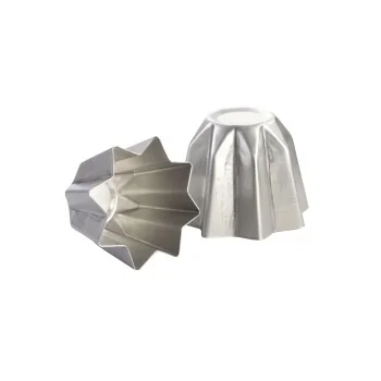Aluminum Traditional Pandoro Mold - 500gr - ø 195 mm x h 145 mm