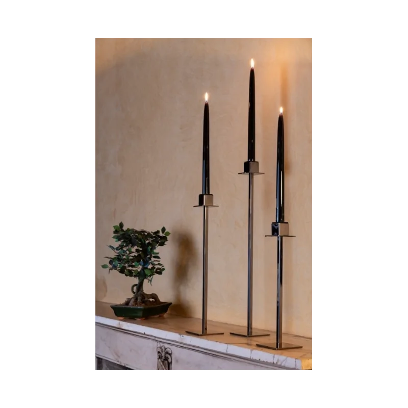 Polished 1 Flame Candleholder - 9 x 9 cm H: 33 cm Polished 1 Flame Candleholder - 9 x 9 cm H: 33 cm
