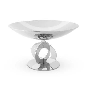 Polished Centerpiece - Dia: 36 cm H: 22 cm