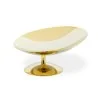 Gold Plated Tilted Centerpiece - Dia: 28 cm H: 15 cm