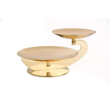 Gold Plated Centerpiece - 28-36 cm H: 15 cm