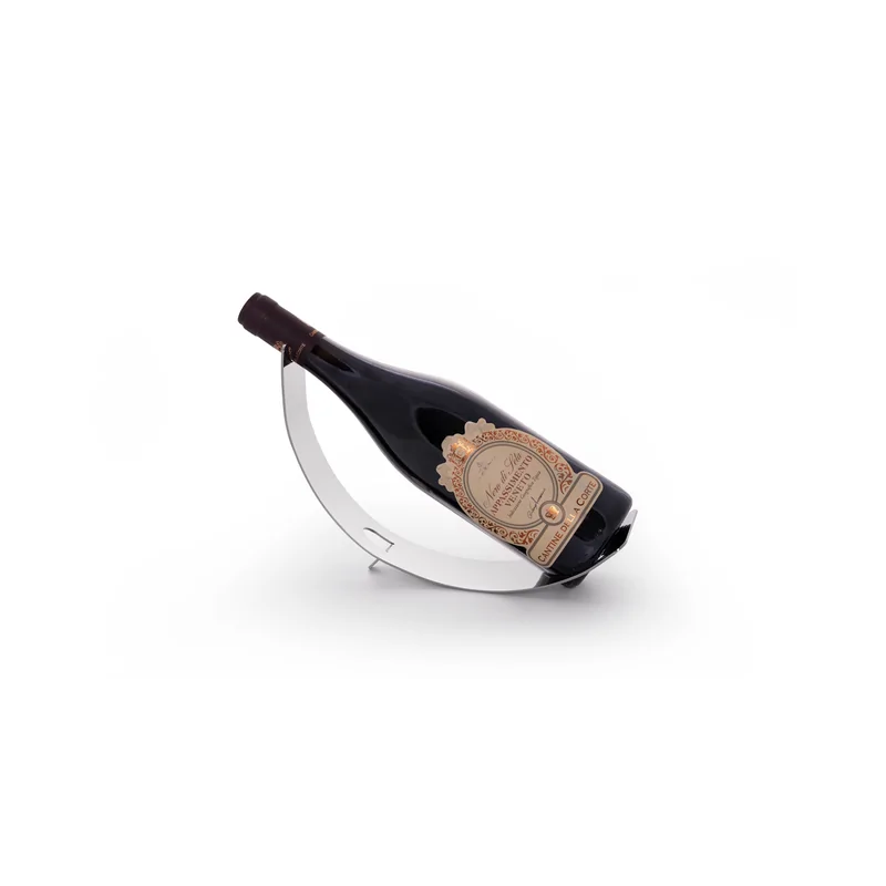 Polished Bottle Holder - 25 x 10 cm H: 17 cm