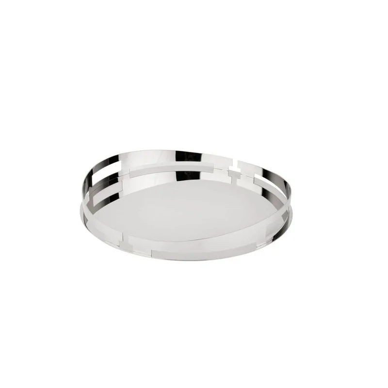 Polished Round Tray - Dia: 45 cm H: 4.5 cm Polished Round Tray - Dia: 45 cm H: 4.5 cm