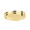 Gold Round Tray - Dia: 45 cm H: 4.5 cm