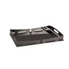 Polished Black Rectangular Tray - 39 x 28 cm H: 5 cm