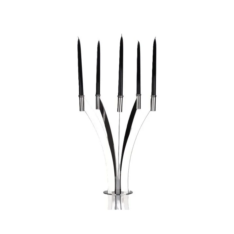 Polished 5 Flame Candleholder - 51.2 x 40.5 cm H: 50 cm Polished 5 Flame Candleholder - 51.2 x 40.5 cm H: 50 cm