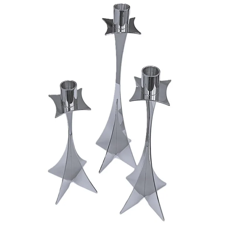 Polished 1 Flame Candleholder - 8 x 8 cm H: 30 cm Polished 1 Flame Candleholder - 8 x 8 cm H: 30 cm