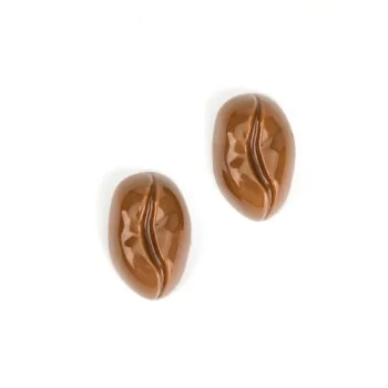 Professional Polycarbonate Coffee Bean Chocolate Praline Mold - 38 mm x 25 mm h 14 mm - 8.5gr - 24 Cavities