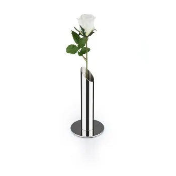 Polished Flower Vase - Dia: 8 cm H: 15 cm