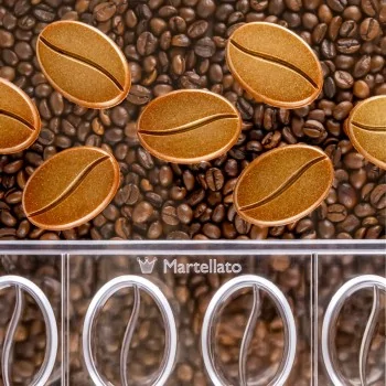 Professional Polycarbonate Coffee Chocolate Napolitain Mold - 40 mm x 28 mm h 4 mm - 4gr - 18 Cavities