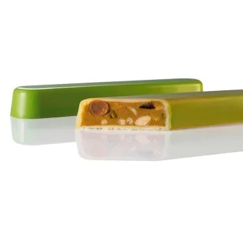 Professional Polycarbonate Chocolog - Flat Chocolate Snack Bar Mold - 198 mm x 35 mm h 23 mm -160gr - 4 Cavities