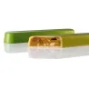 Professional Polycarbonate Chocolog - Flat Chocolate Snack Bar Mold - 198 mm x 35 mm h 23 mm -160gr - 4 Cavities