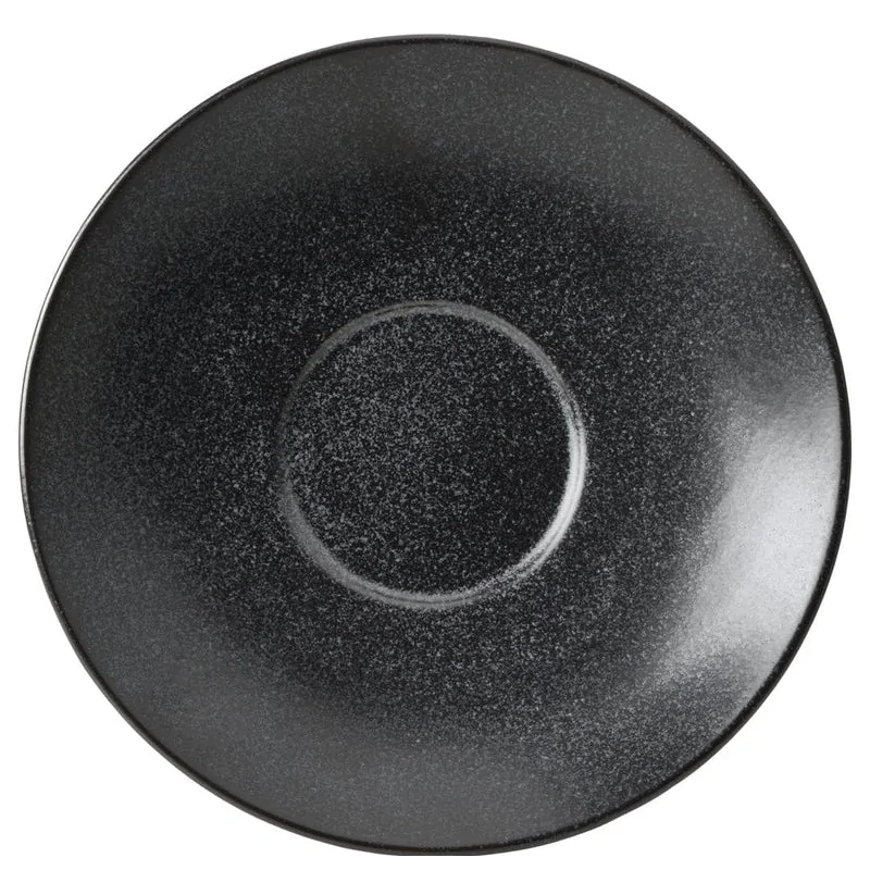 Mikasa 6.4In Saucer Java Matte Black Porcelain - Set of 24 pcs Mikasa 6.4In Saucer Java Matte Black Porcelain - Set of 24 pcs