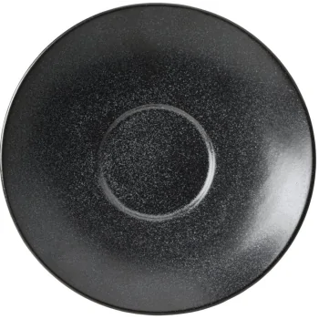 Mikasa 5.2In Espr Saucer Java Matte Black Porcelain - Set of 48 pcs