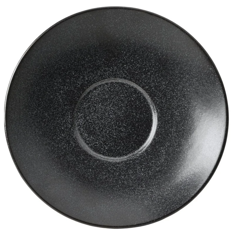 Mikasa 5.2In Espr Saucer Java Matte Black Porcelain - Set of 48 pcs