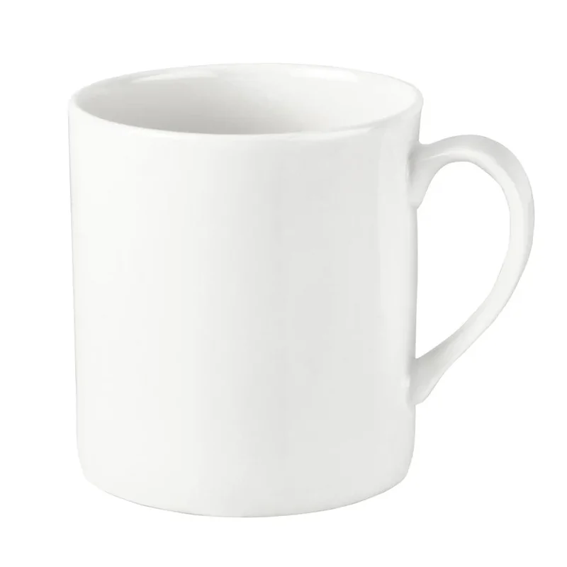 Mikasa Tendre White Bone China Mug – 3.3in, 12oz - Set of 4