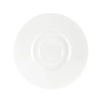 Mikasa Tendre White Bone China Combi Saucer 6.5in - Set of 24 pcs