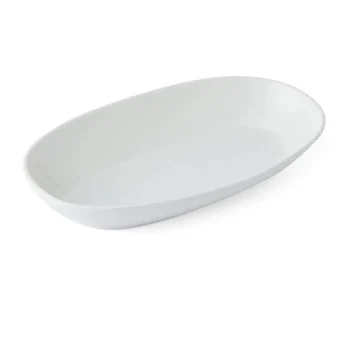 Mikasa Tendre White Bone China Oval Bowl – 9.5in, 10oz - Set of 6
