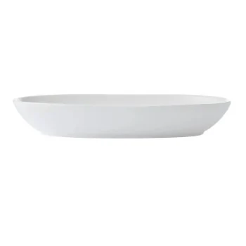 Mikasa Tendre White Bone China Oval Bowl – 9.5in, 10oz - Set of 6